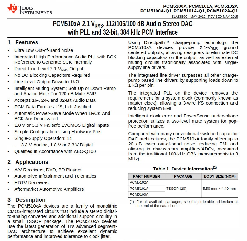 Moduł DAC dekoder PCM i2s audio PCM5102A RPi Producent Inna