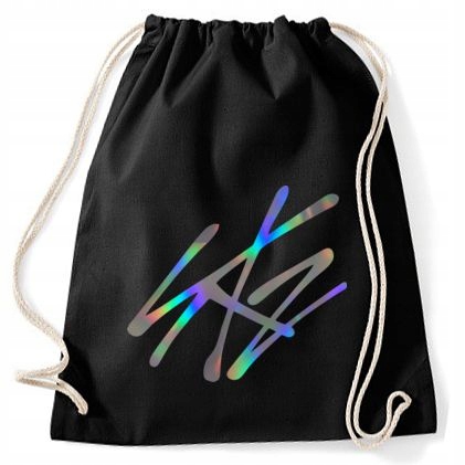 

Worek Stray Kids K-pop czarny holograficzny