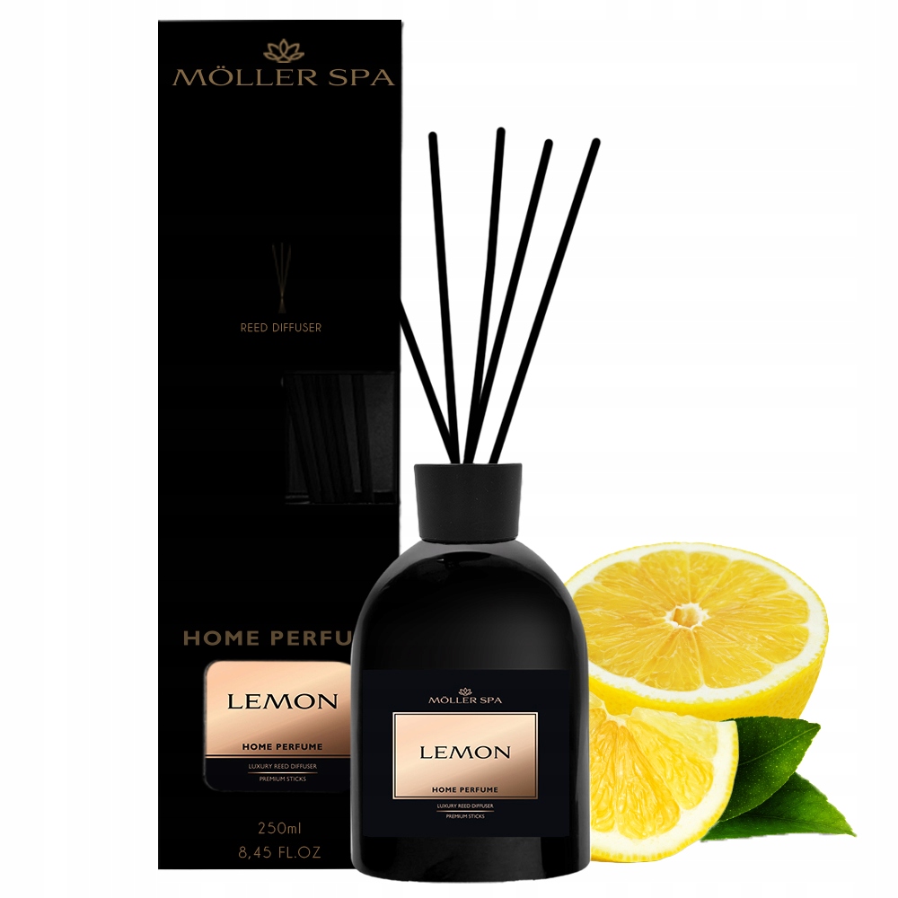 Levně Vůně Svěží Citron Do Domácnosti Tyčinky Osvěžovač 250 ml Velká Objem