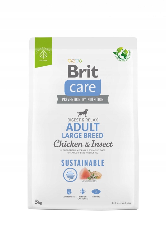 Brit Care Dog Sustainable Adult Large Breed chicken and insect, 3kg