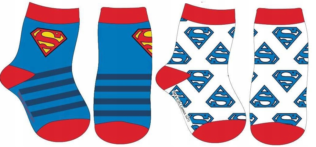 

Skarpetki niemowlęce 80/86 Superman bawełna 2-pak