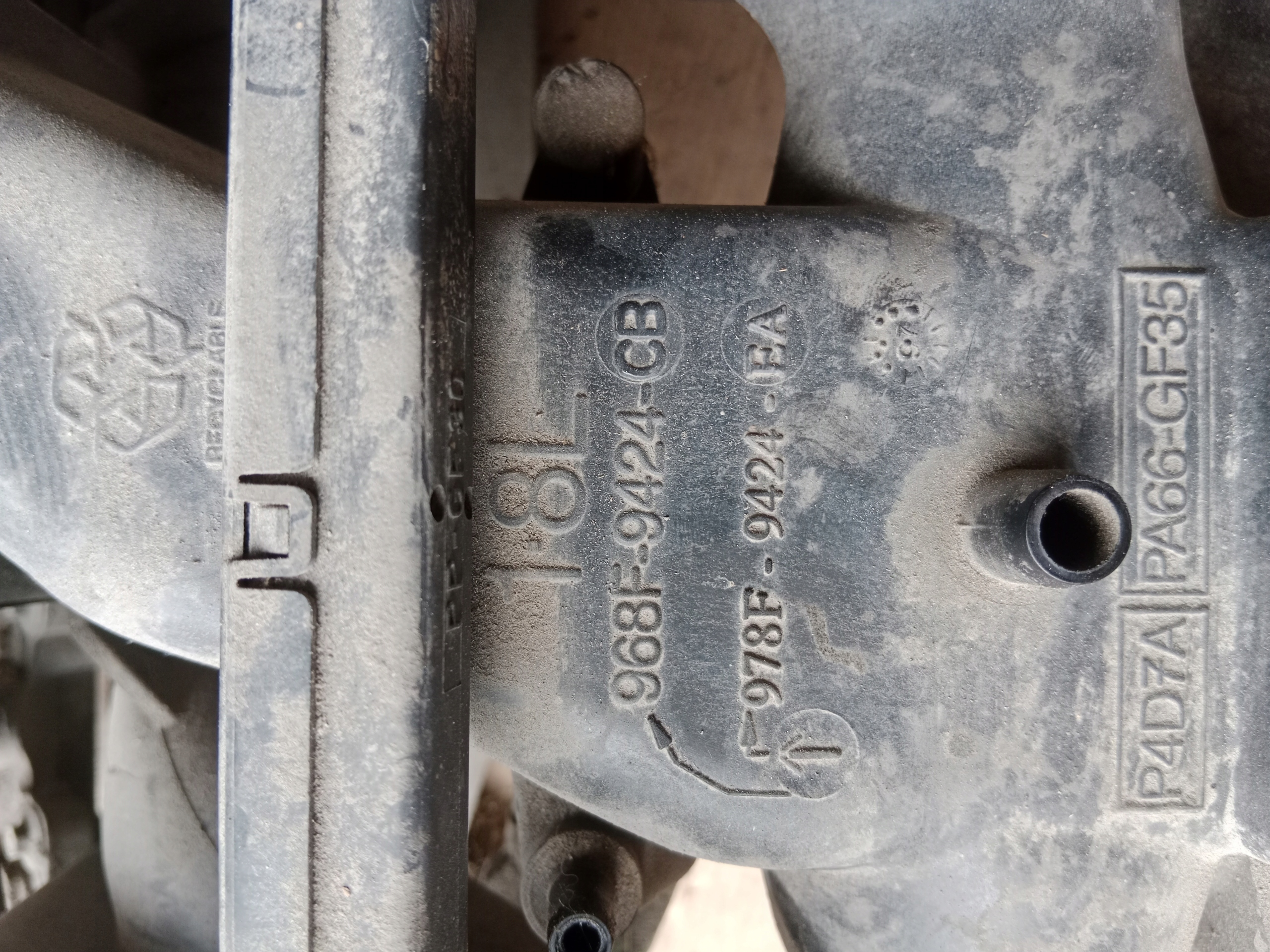 intake manifold throttle flap FORD MONDEO 968F-9424