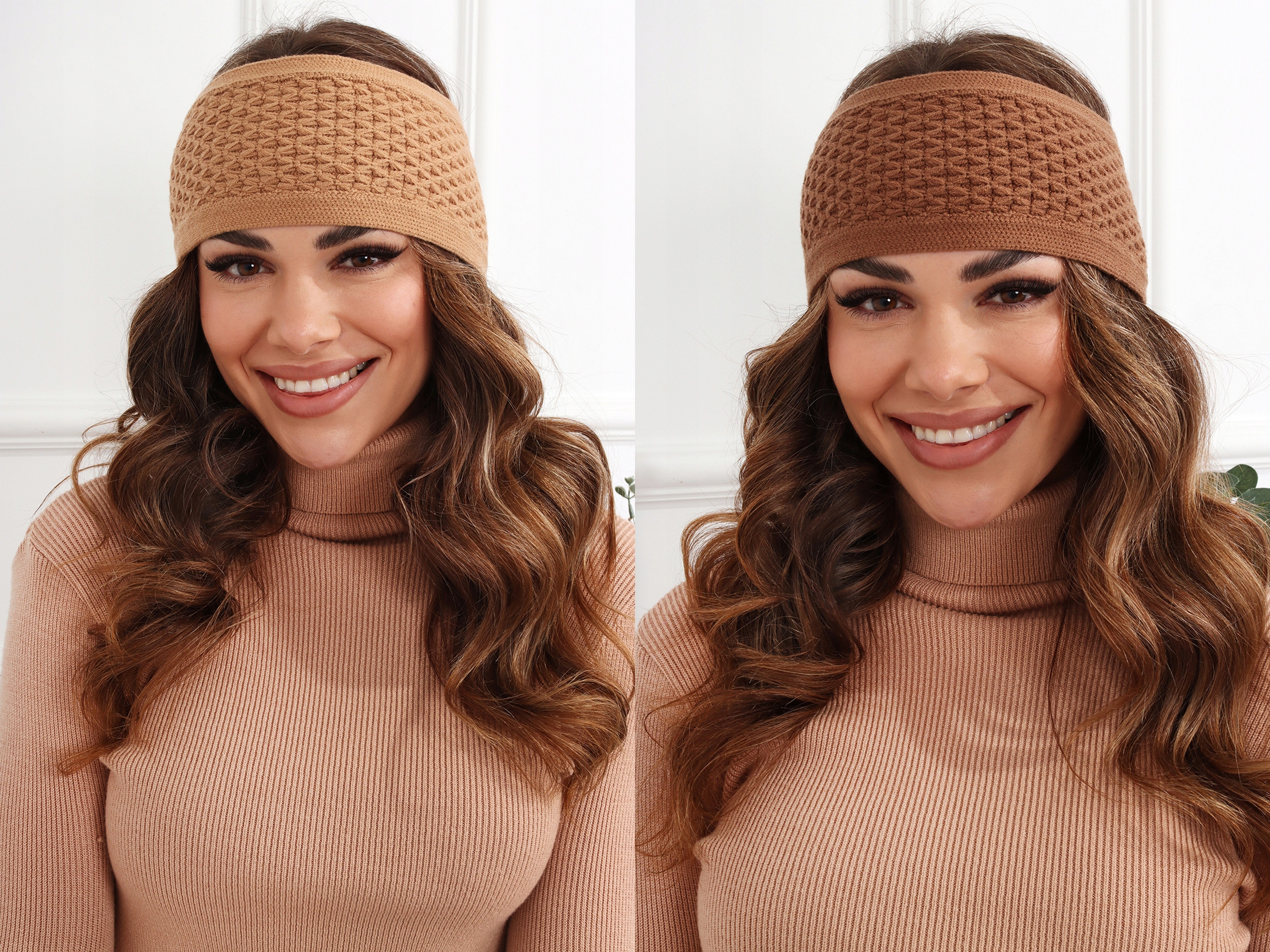 OPASKA DAMSKA NA GŁOWĘ USZY NAUSZNIKI TURBAN CZAPKA CIEPŁA SZEROKA KOLORY Marka inna