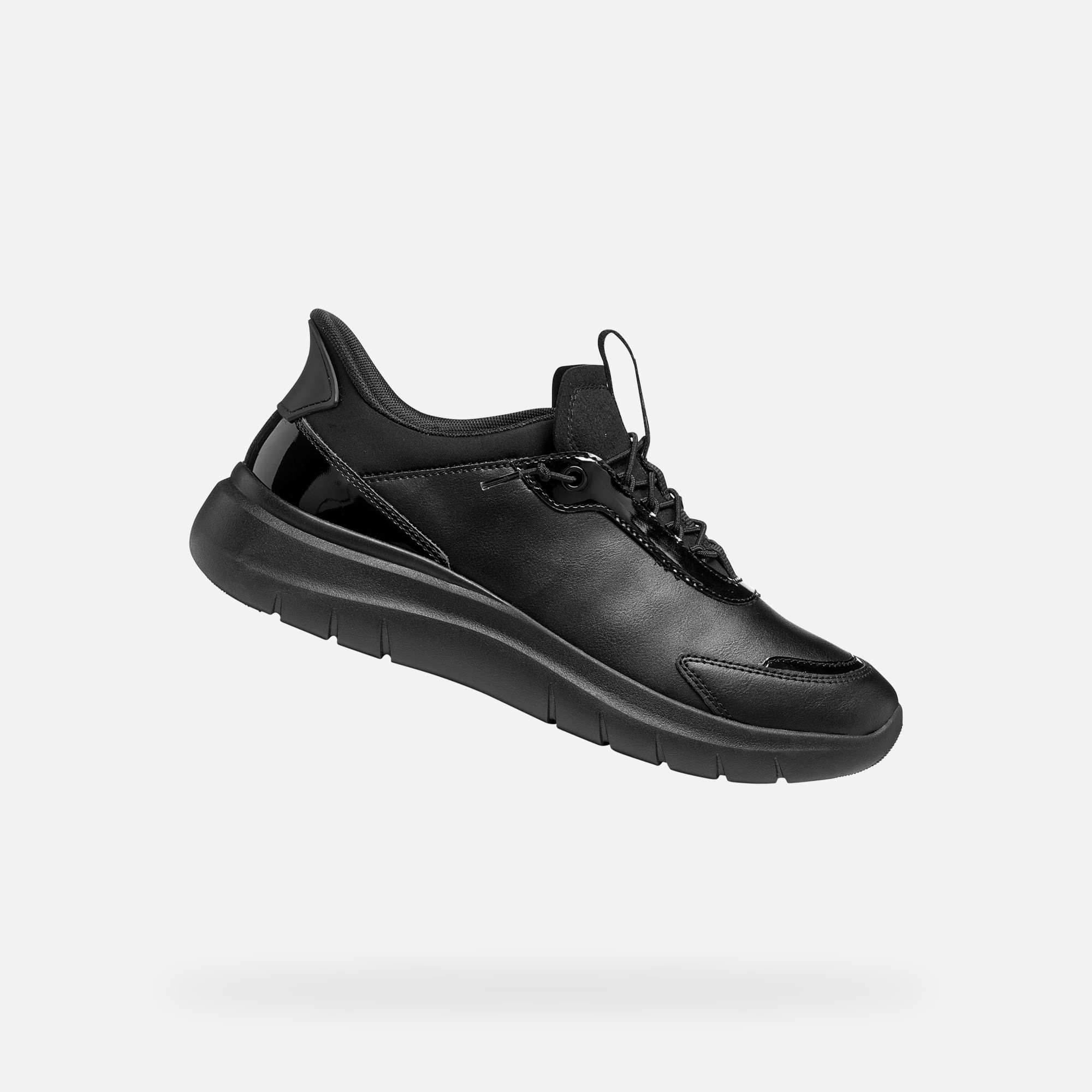 Geox Černé dámské tenisky Geox Plummery Plus