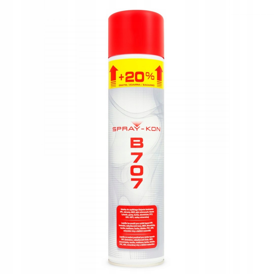 B707 600ML KLEJ KONTAKTOWY W SPRAYU Spray-Kon