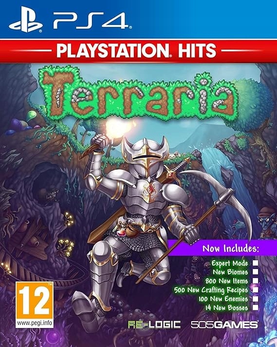 505 Games Terraria - PLAYSTATION HITS Reissue German, English, Spanish, French, Italian PlayStation 4