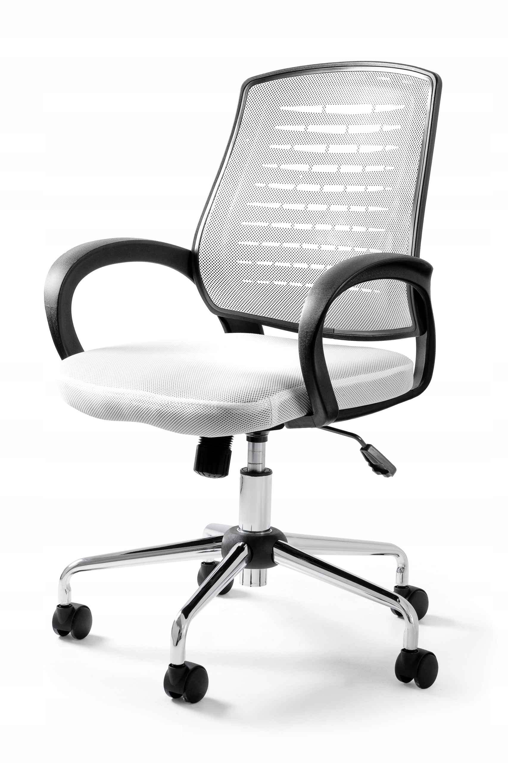 Fotel Biurowy Award Biały Krzesło Obrotowy Siatka