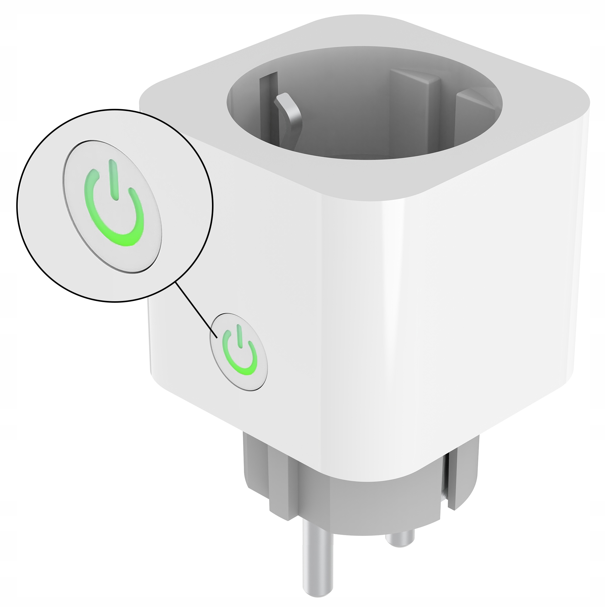 Programator czasowy inteligentne gniazdko SMART WIFI TUYA timer watomierz Rodzaj gniazdko