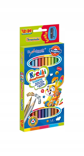 

Bambino kredki trójkątne dwustronne 12/24