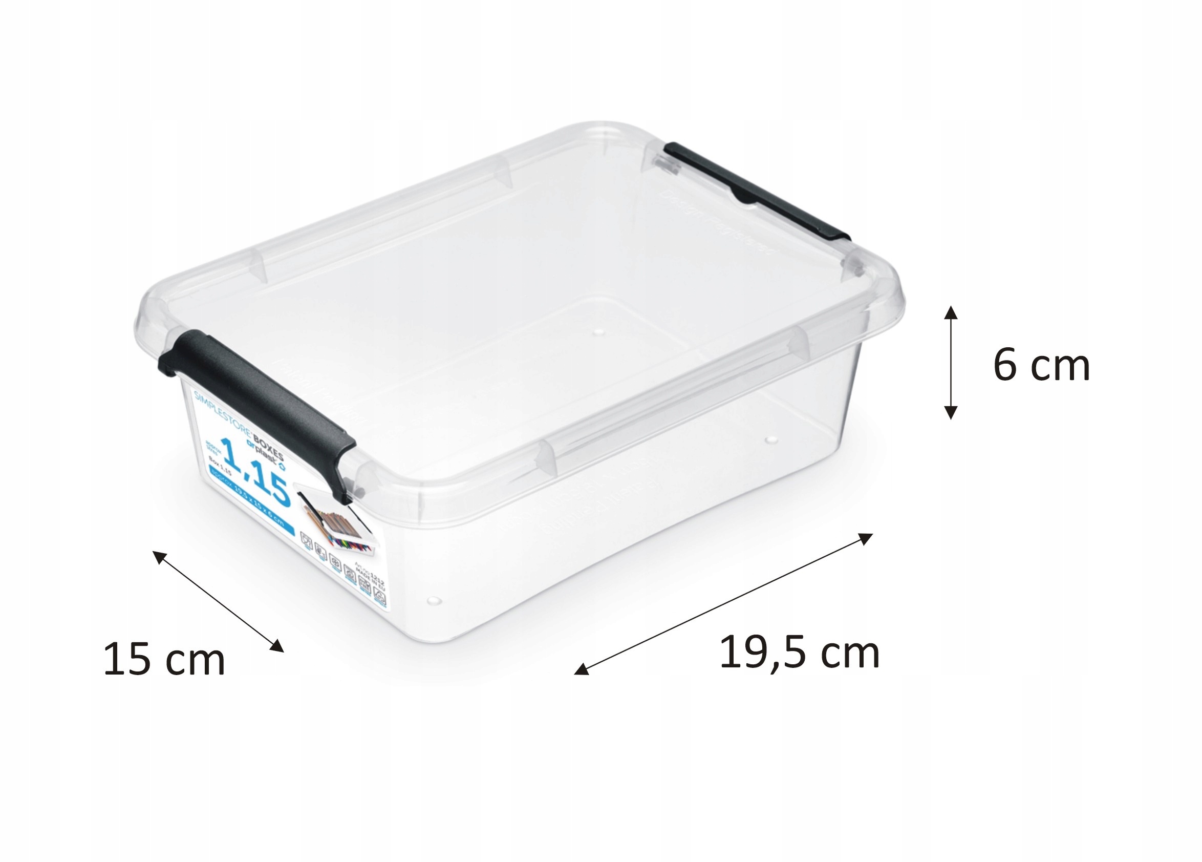 POJEMNIK PUDEŁKO ORGANIZER Z POKRYWĄ 1,15 L Marka MOXOM