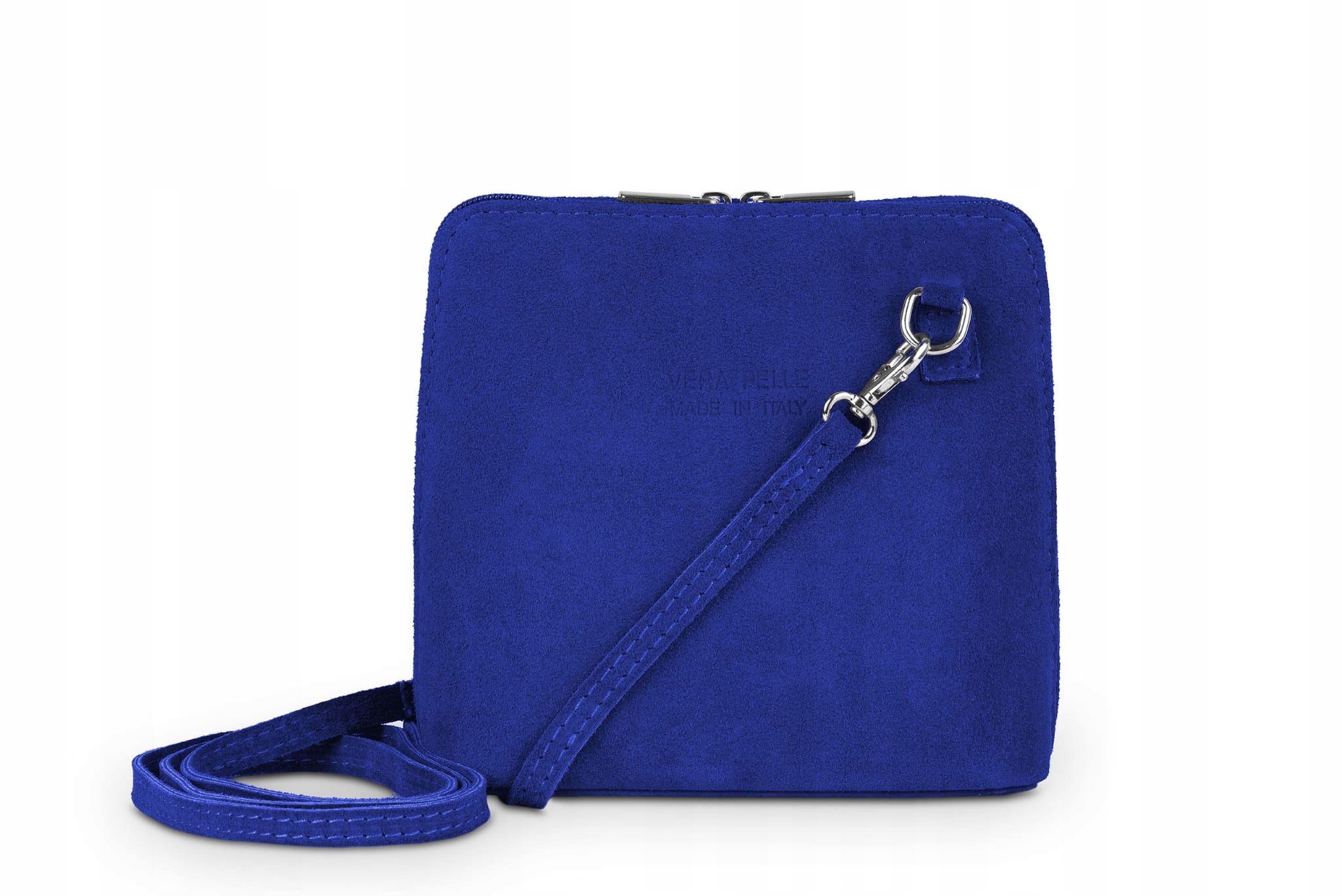 Torebka Zamszowa Vera Pelle Mini Chabrowa