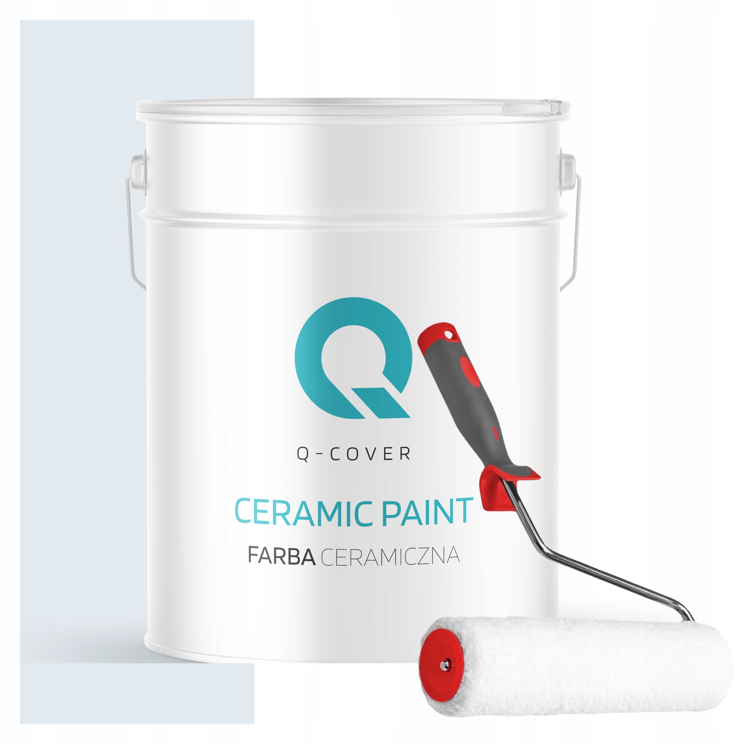 Keramická Farba Na Stenu Biela Zlomená Do Modrej H0179 Biela 10L Mat Valček