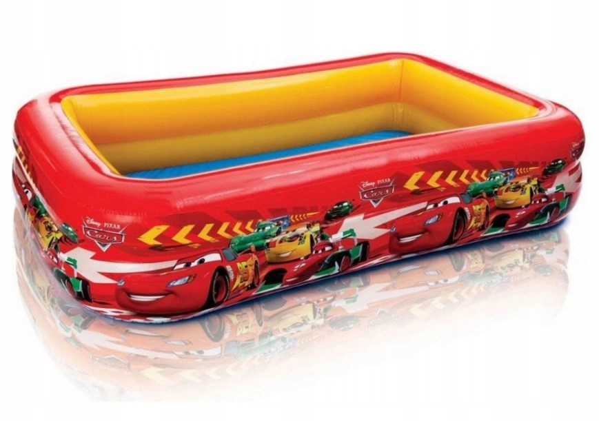 Basen dmuchany dla dzieci Auta 262 x 175 x 56 cm Intex 57478 CAR's Disney