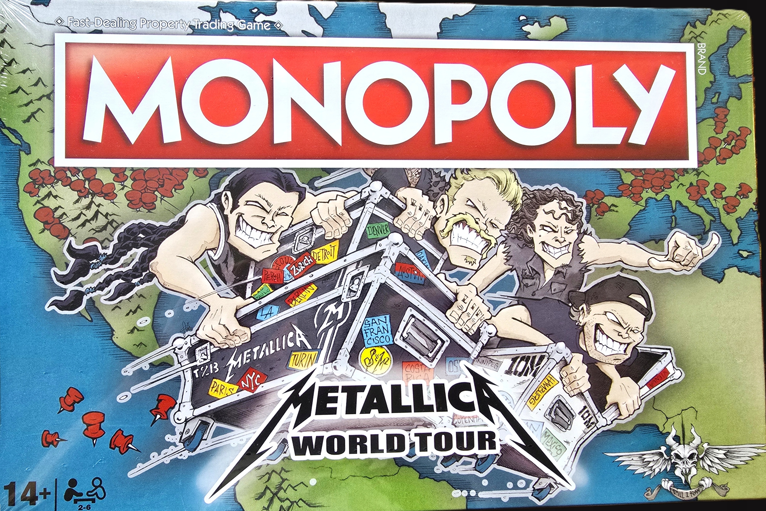 Monopoly Metallica World Tour wer. En Hasbro gra planszowa Unikat