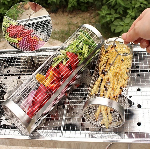 KOSZYK DO GRILLOWANIA WARZYW XL MIĘSA FRYTEK RYB NA GRILLA GRILLOWY RUSZT Kod producenta KOSZYK DO GRILLOWANIA RUSZT SIATKA OBROTOWA