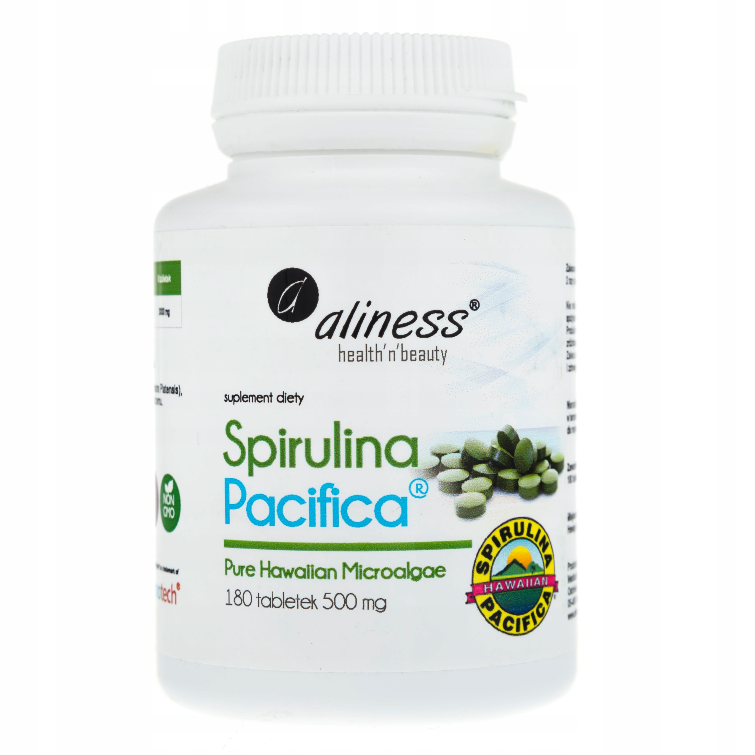 

Aliness Spirulina Hawajska Kontrola wagi 180 tab