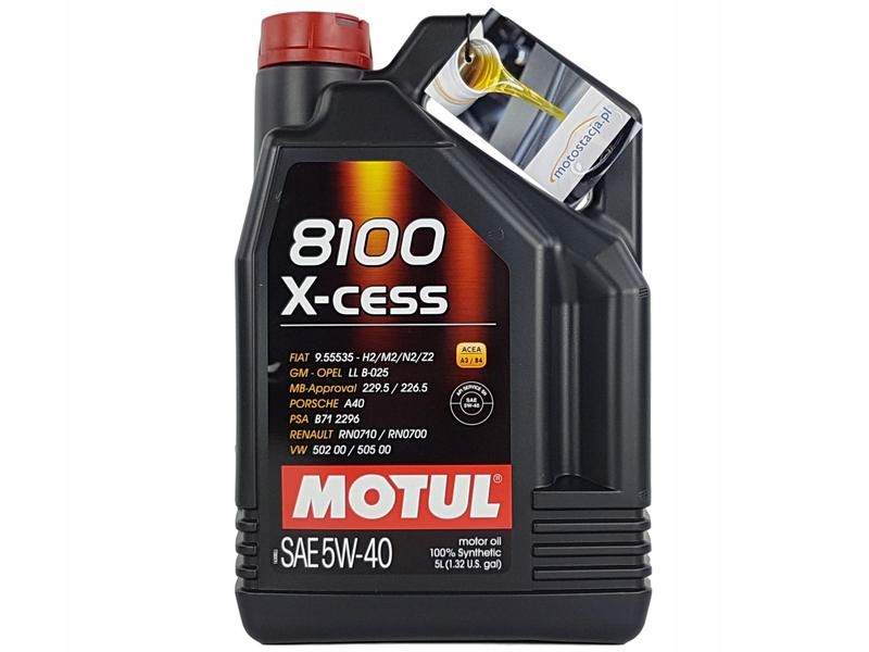 

Motul 8100 X-cess 5W40 Sn/cf A3/B4 5L