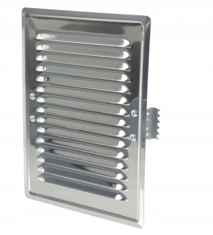 

Kratka Wentylacyjna Nierdzewna 14x21 Komin +łapki