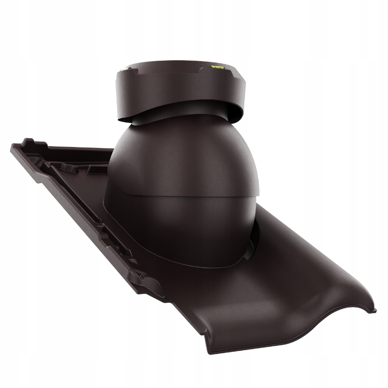 Krbový kanalizační ventilátor fi110 Creaton Titania Hnědý