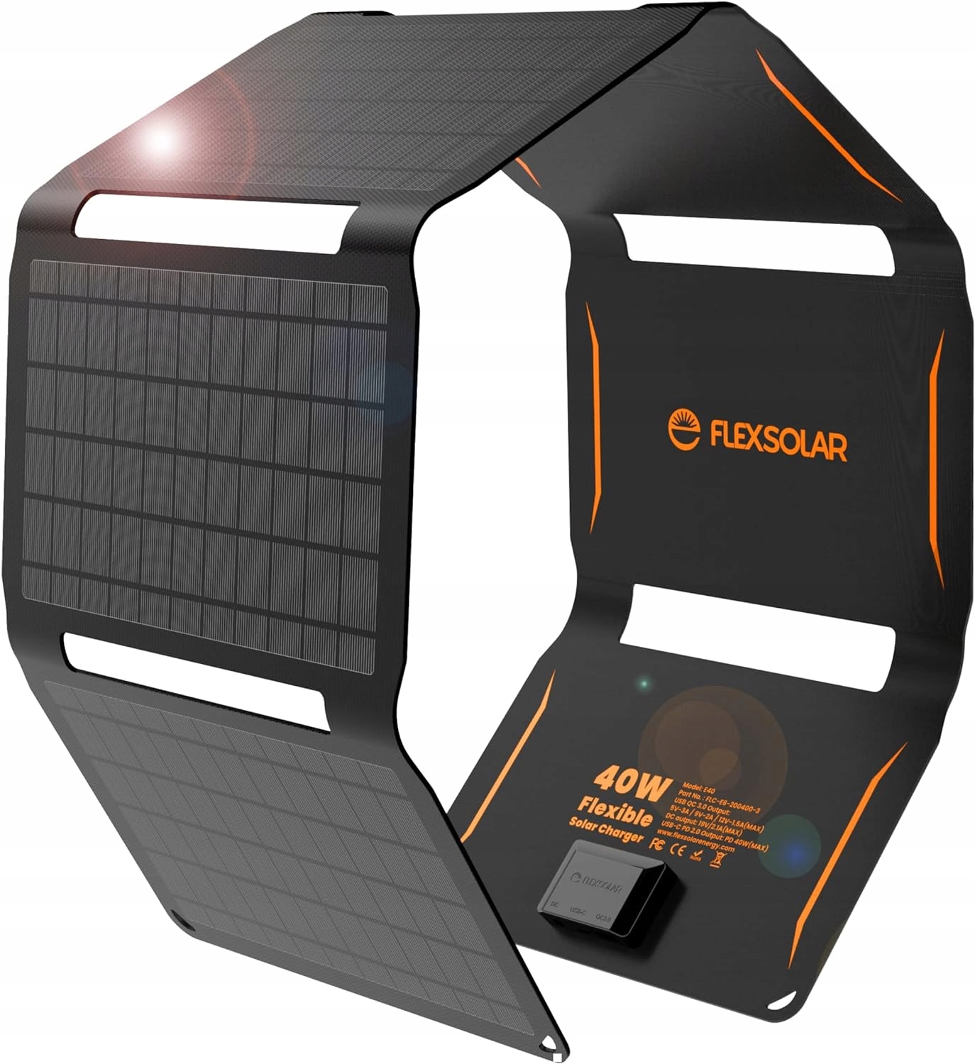 Panel Ładowarki Solarnej Flexsolar E40 Składana 40W