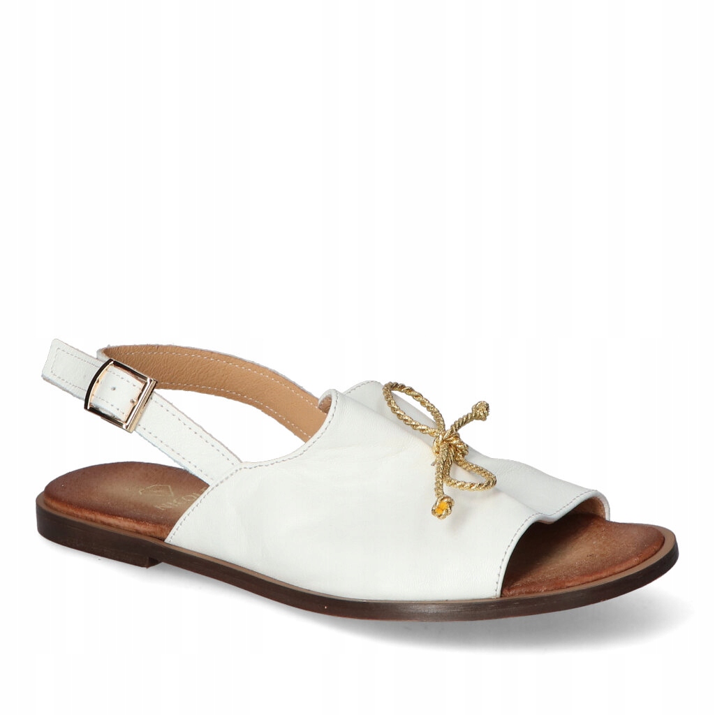 Sandály Nicole 2662/003 Bílé lico 36