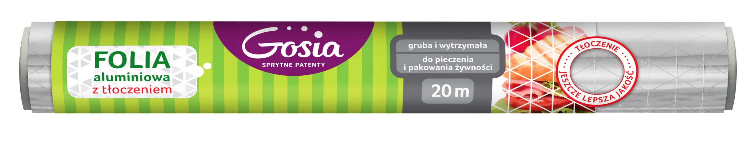 

Folia aluminiowa Gosia z tłoczeniem 20m
