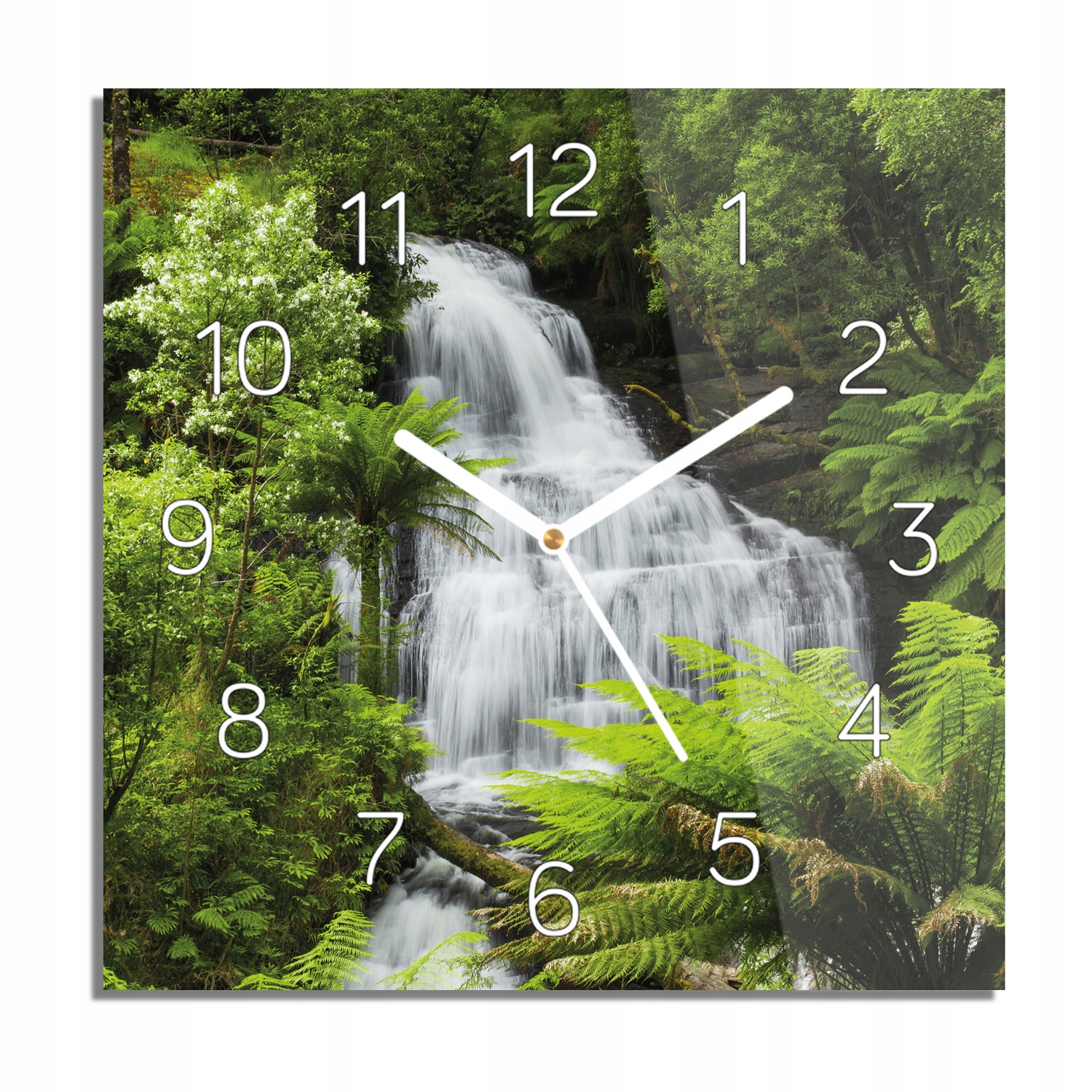 

Wodospad Iguazu woda foto-zegar do jadalni 30x30