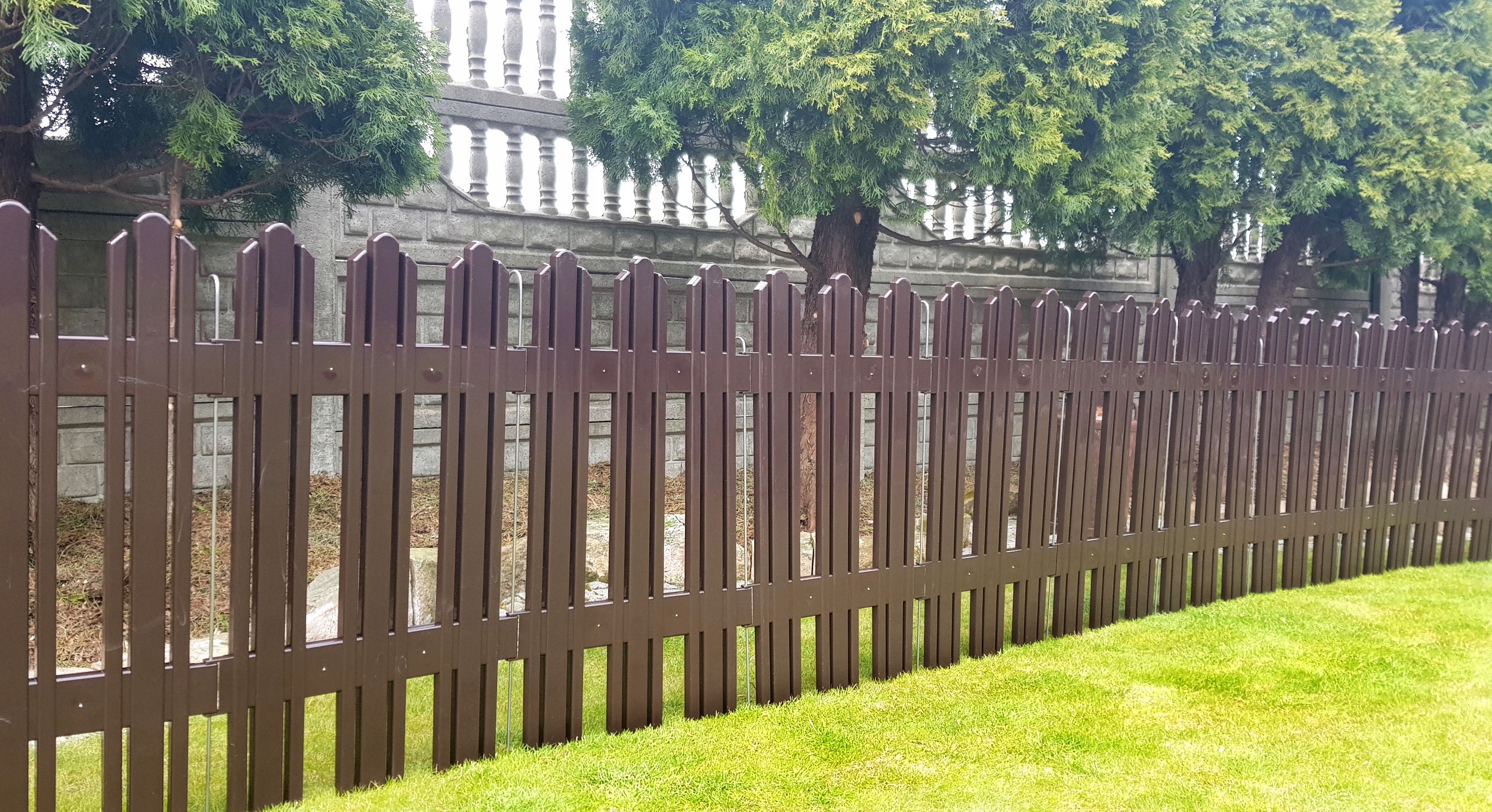 POLSKI MEGA PŁOTEK Plastik PCV Wys 81cm BRĄZOWY Kod producenta 3096