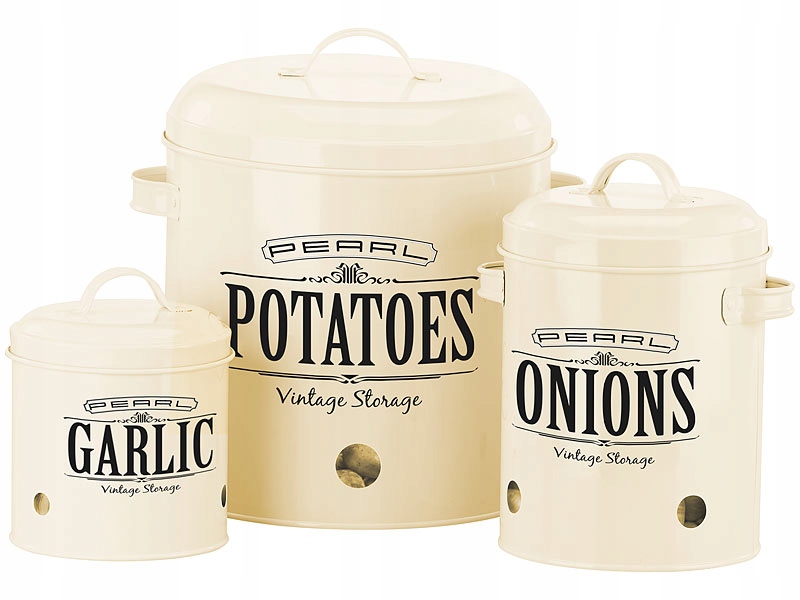 

Pojemniki na ziemniaki cebulę czosnek z uchwytami