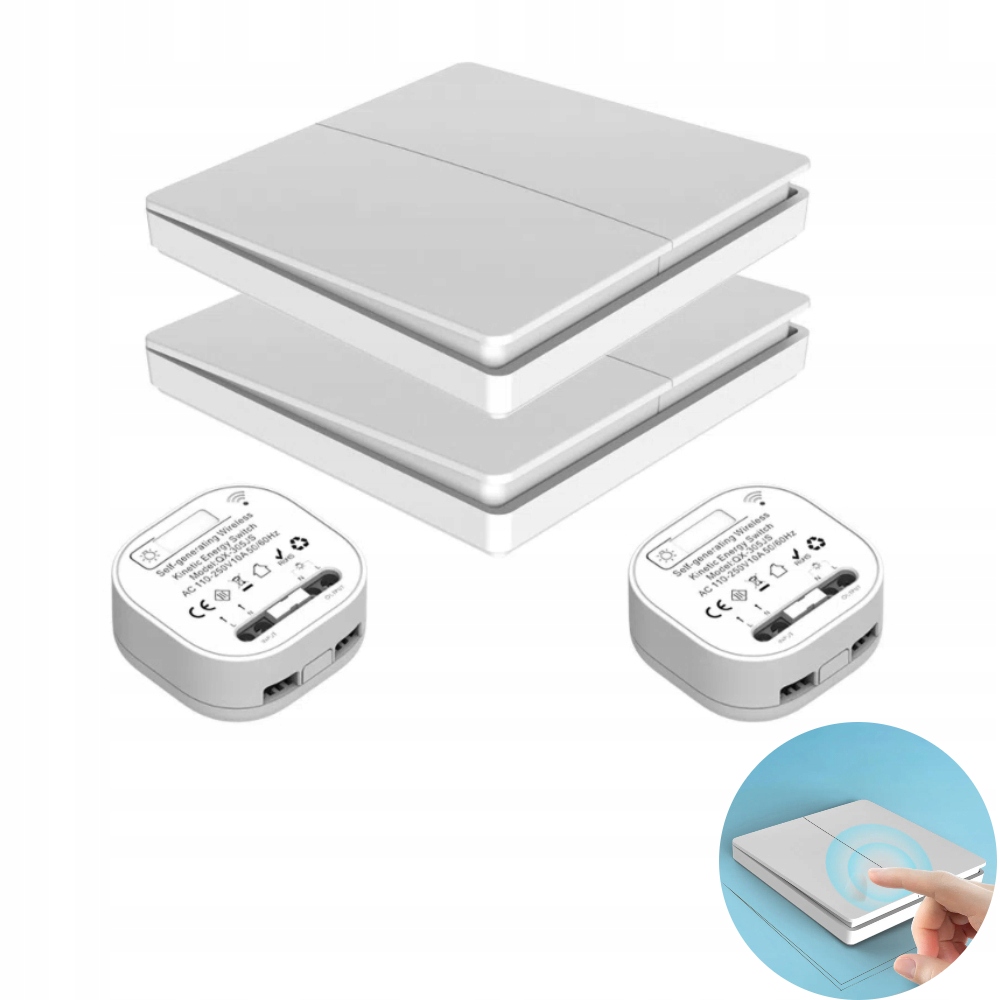 2 Bezdrátový Stínový Přepínač 433 Mhz 2 přijímač