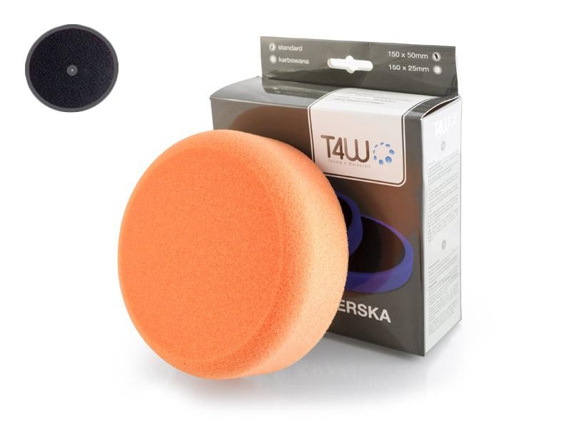

T4W Gąbka polerska gładka Pomarańcz Rzep 50mm