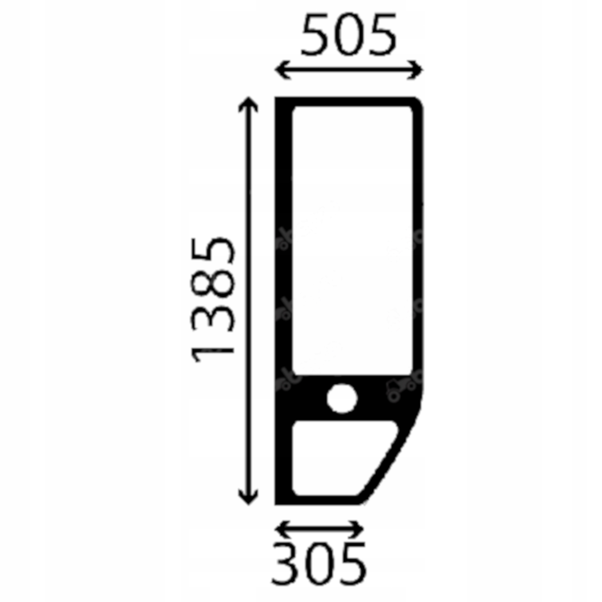 sklo Takeuchi boční levé 5686-39540 (4048)