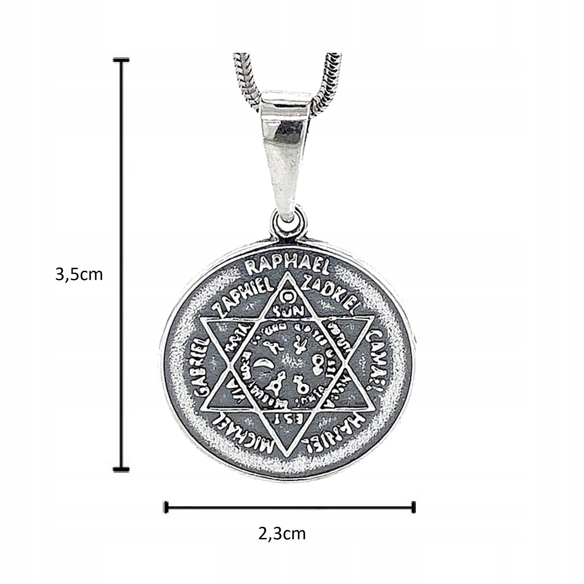 SREBRNY MEDALIK SIEDMIU ARCHANIOŁÓW PRÓBA 925 NOWY Marka Golden Celebrity