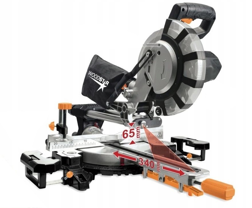 SCHEPPACH WOODSTAR SL99LXU UKOŚNICA PIŁA 200W Z LASEREM 210MM HM216