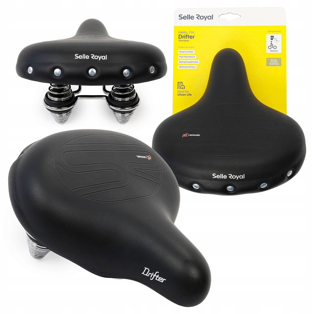 Sedlo na kolo Selle Royal Drifter Relaxed 90 st unisex gelové Retro