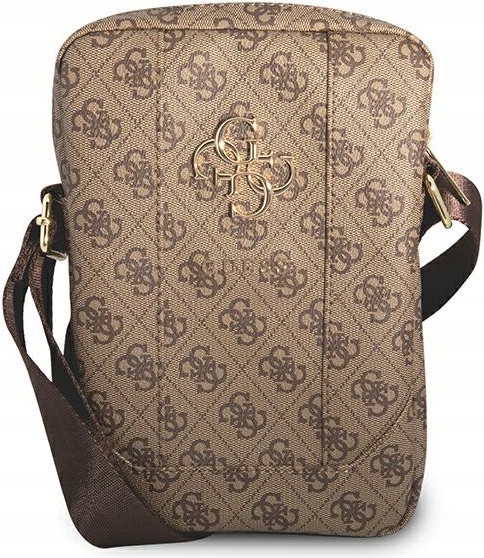 Taška Guess GUTB10G4GFBR 10 palců hnědá/brown 4G Big Metal Logo