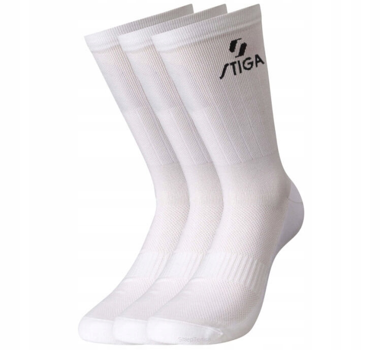 Skarpety tenisowe Stiga Sock Pro High białe 43/45