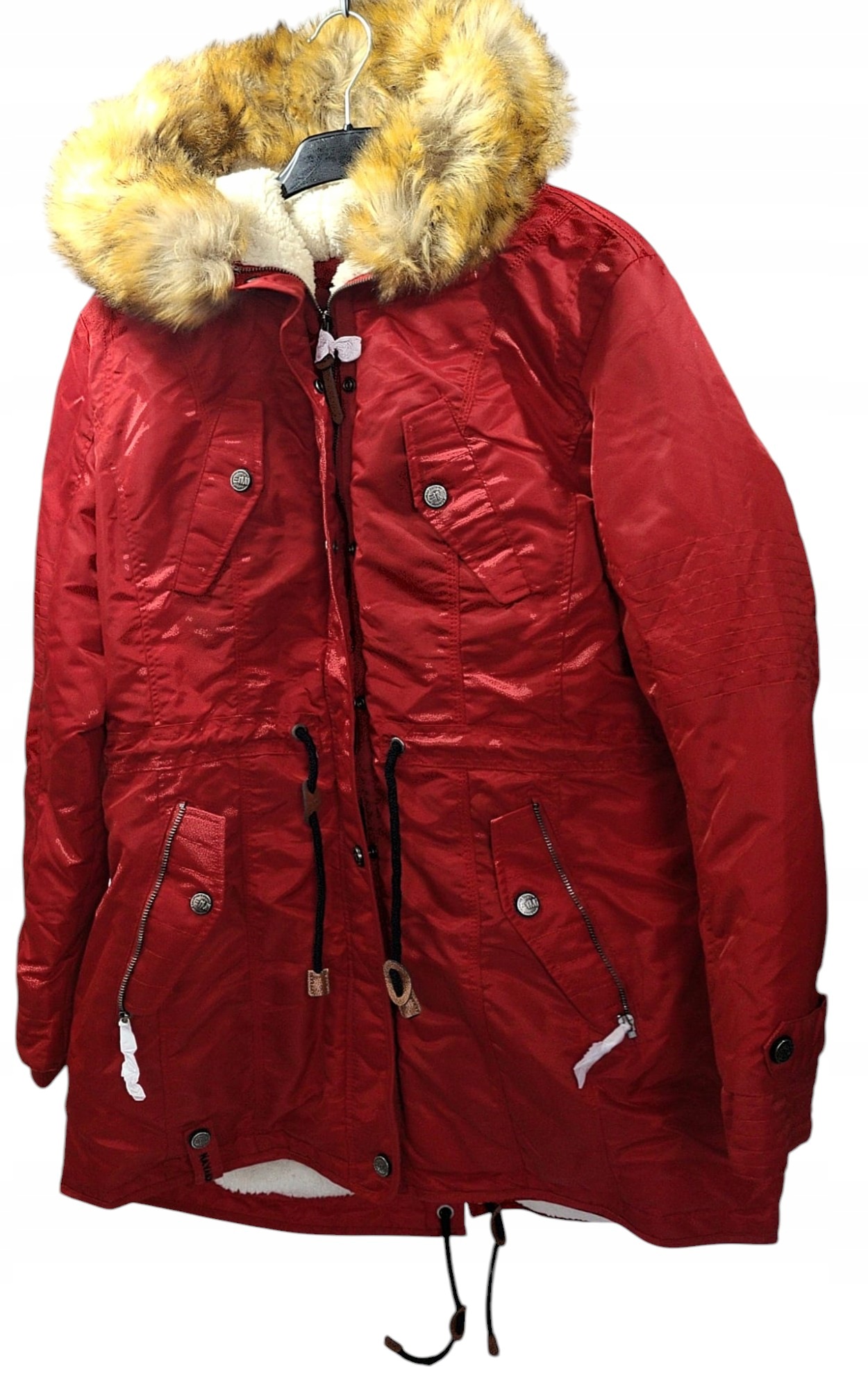 Dámská zimní bunda Navahoo La Viva parka červená XXXL