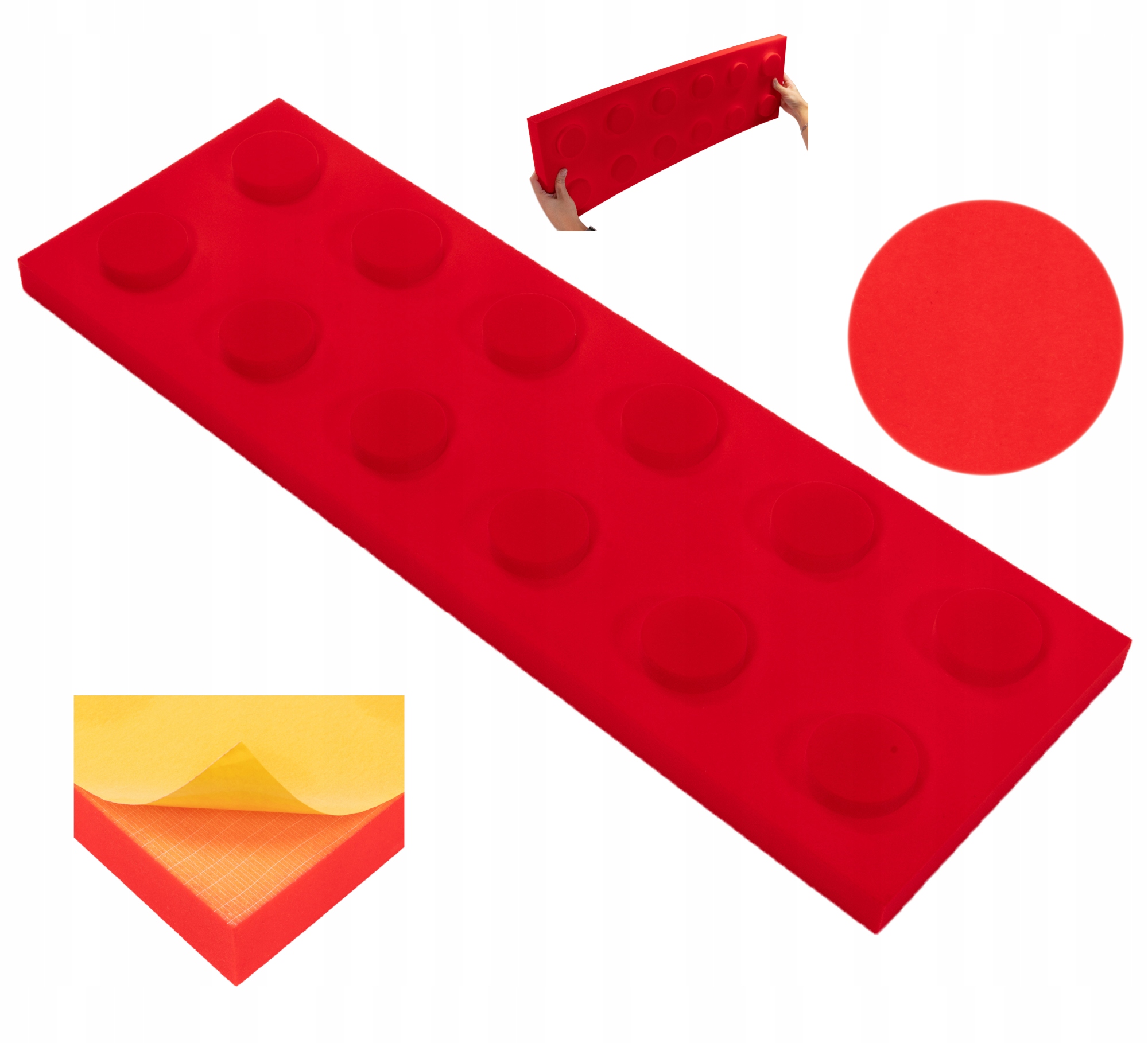 Klocek Decor akustický panel Samolepicí dekorace 25x75 gr. 4 cm atesty