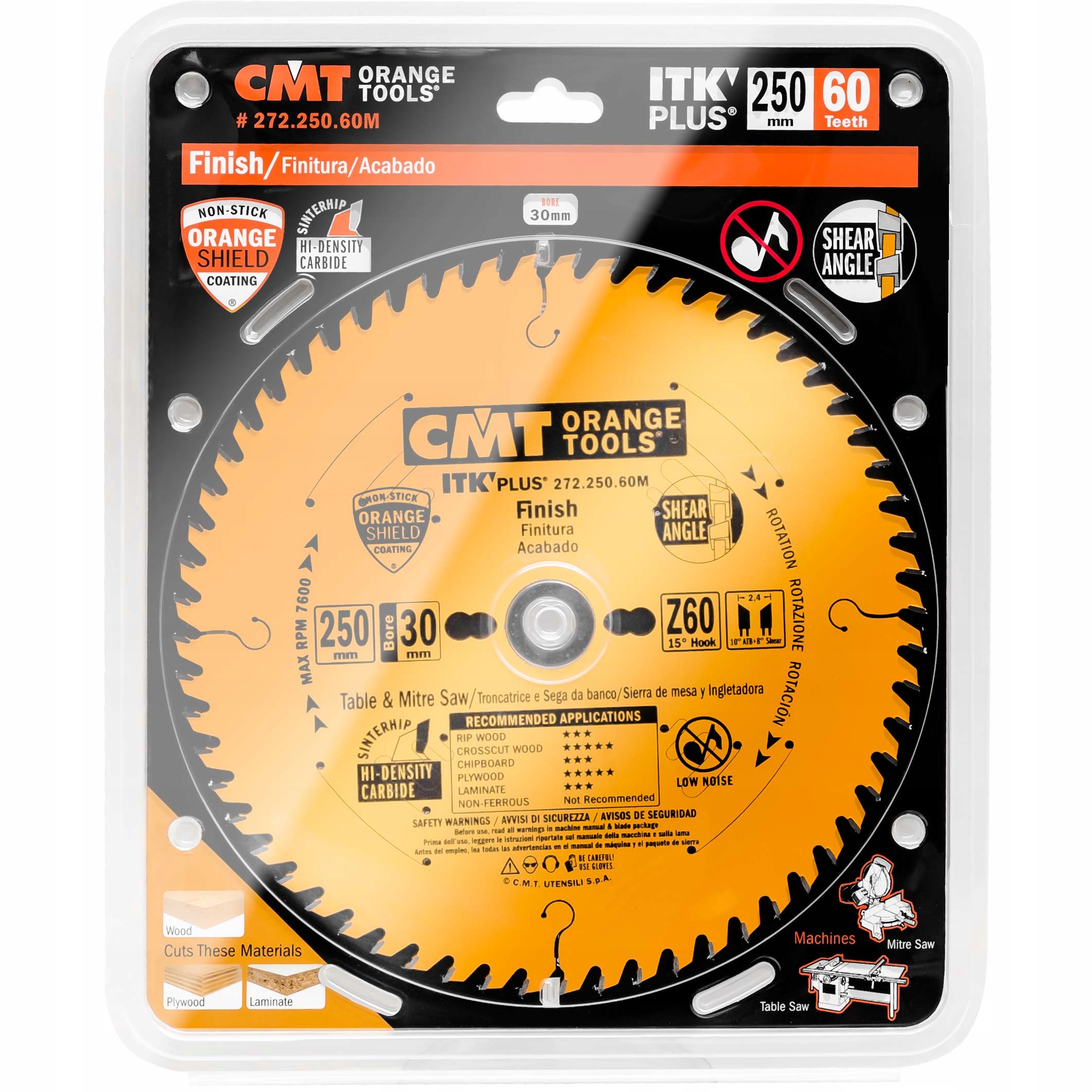 Piła Itk Plus Do Cięcia Poprzecznego 250x30mm 60 zębów (272.250.60M)