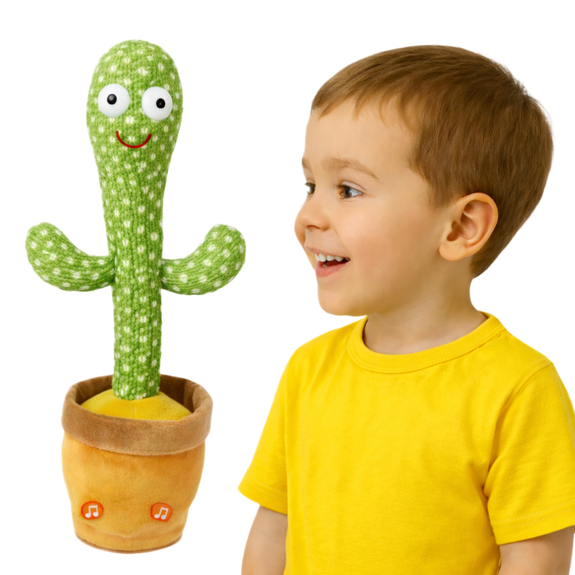 KAKTUS TAŃCZĄCY ŚPIEWAJĄCY GADAJĄCY ZABAWKA DLA DZIECKA INTERAKTYWNY LED