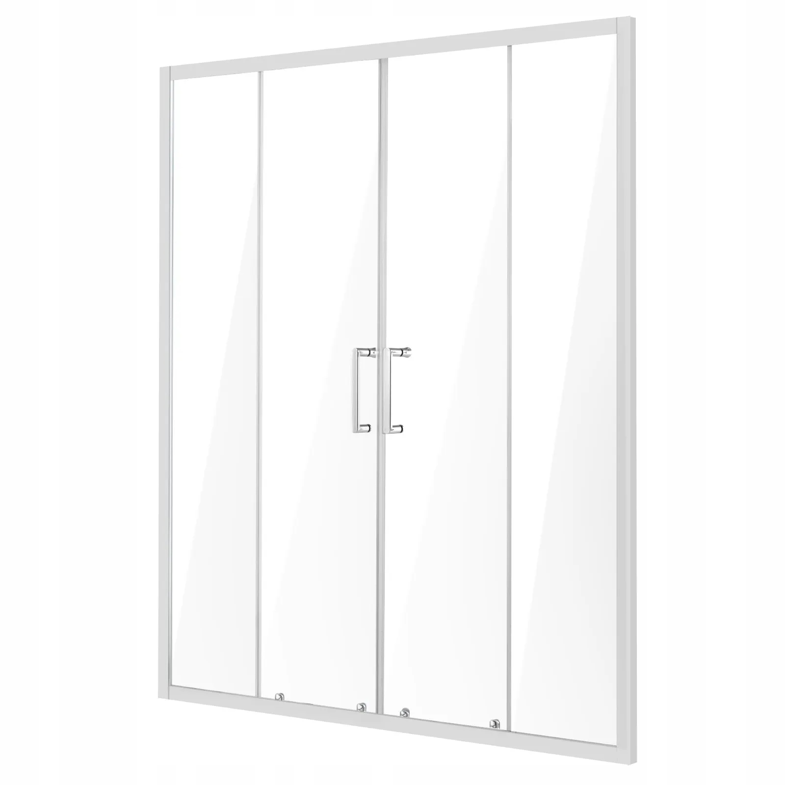 Drzwi prysznicowe przesuwne 1500mm 6mm szkło hartowane chrom nano