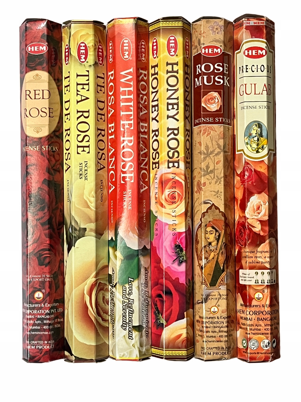 KADZIDEŁKA ZESTAW 6 ZAPACHÓW HEM 120 szt. KADZIDŁA