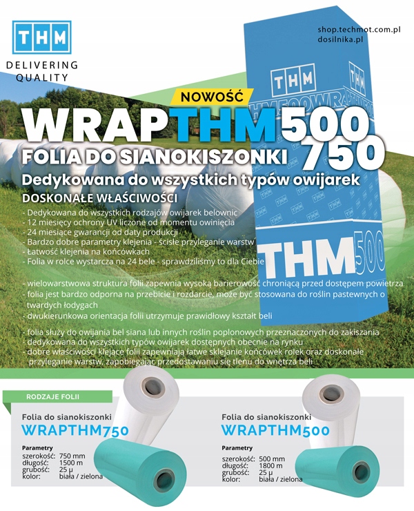 FOLIA DO sianokiszonki 500MM-1800M Kod producenta FOLIA01B
