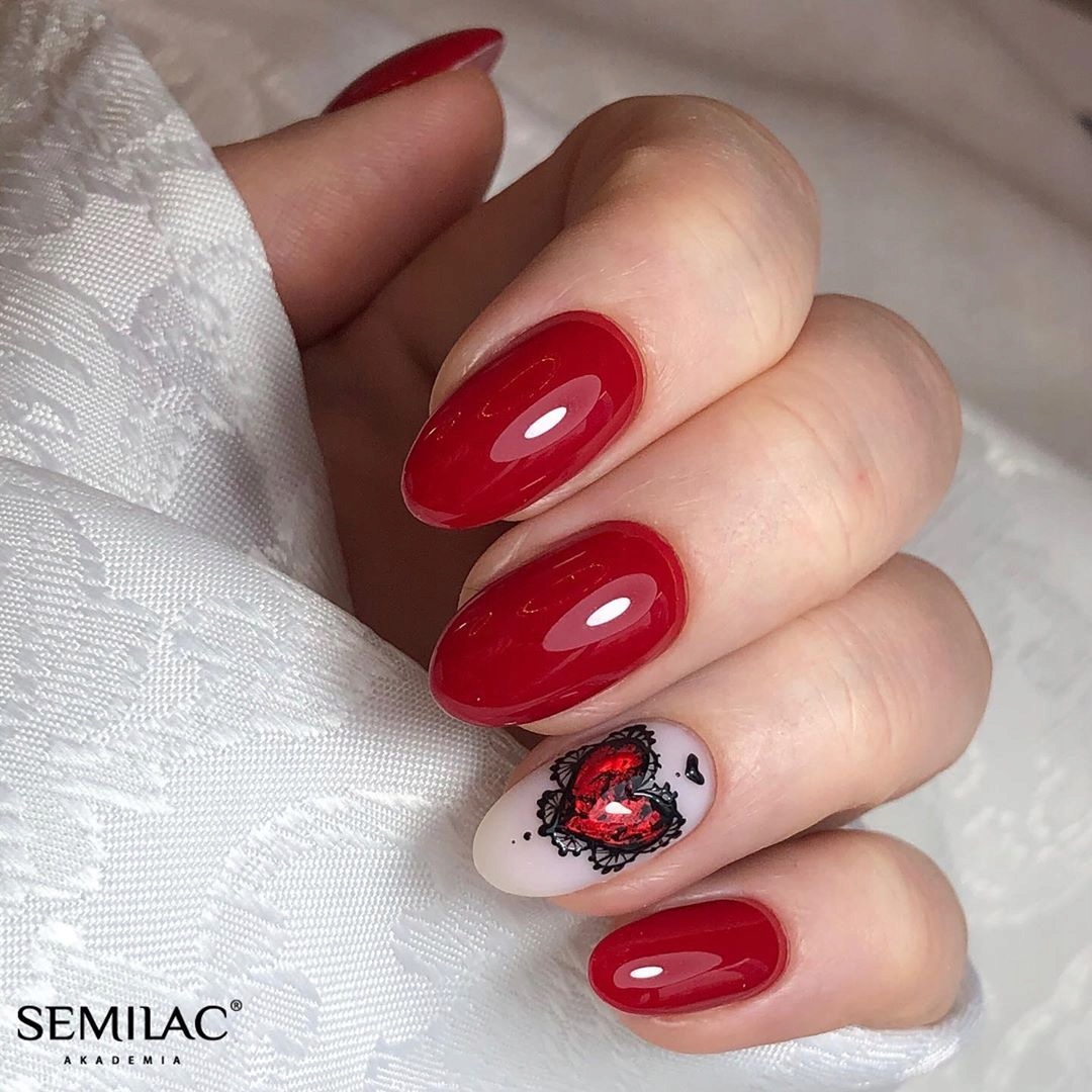 SEMILAC 027 Intense Red UV LED Lakier Hybrydowy 7ml Kod producenta 5901867973207