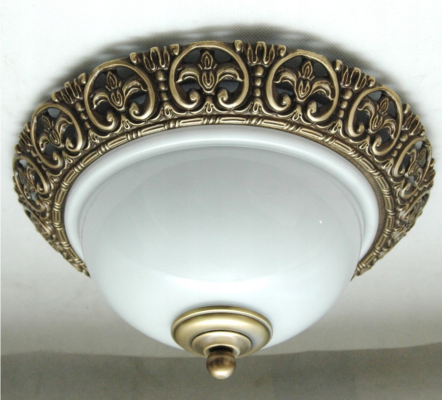 Stropné Svietidlo, mosadzná stropná lampa, stropná lampa