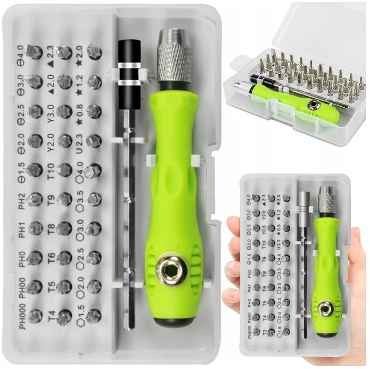 

Zestaw 32w1 Precyzyjnych Śrubokrętów Torx Wkrętaki