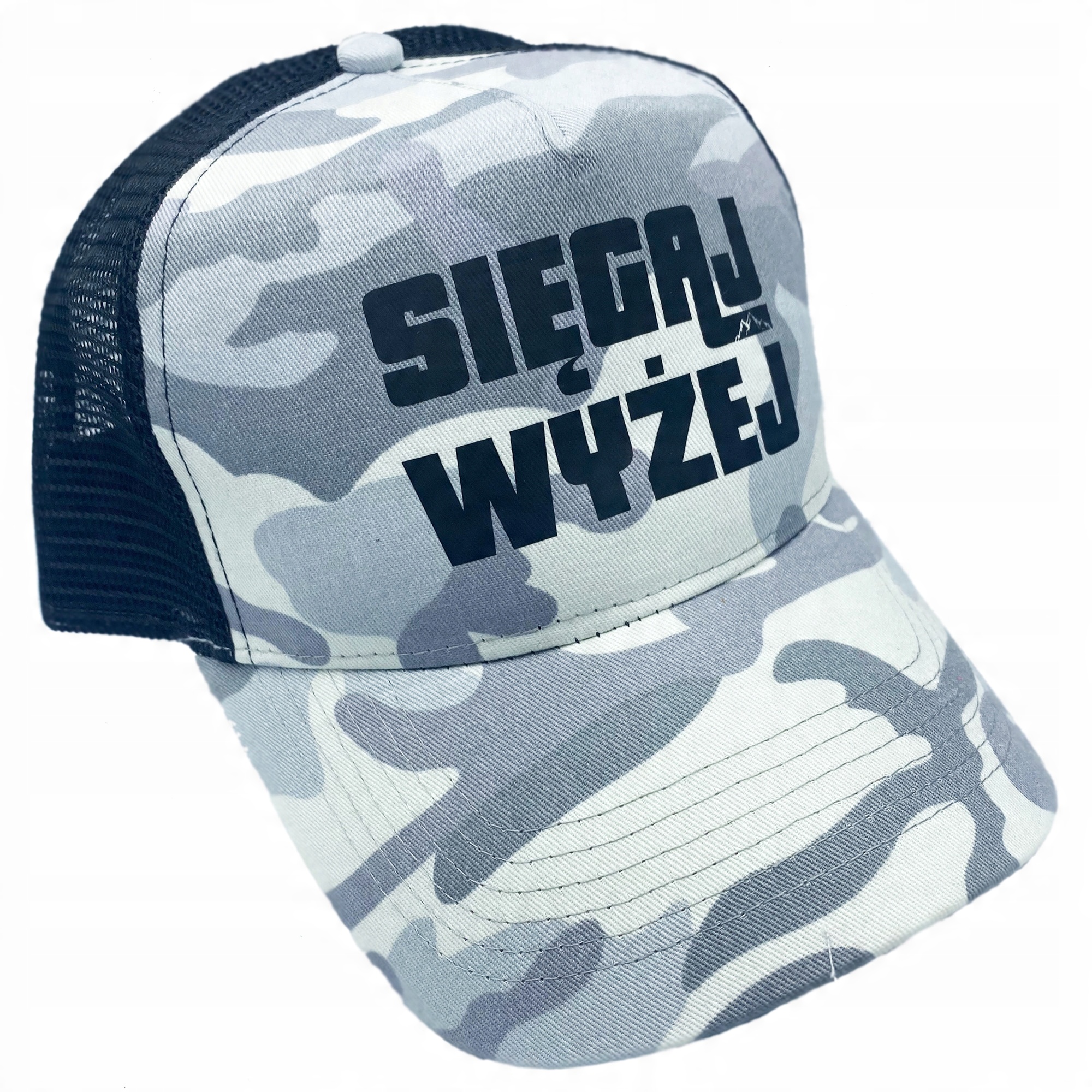 

Czapka Trucker Sięgaj Wyżej Moro Góry Piękna