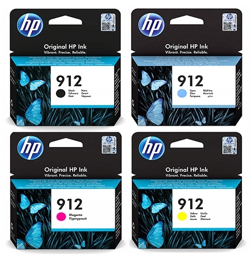Sada 4 Atramentov Hp 912 Cmy čierna 912 3YL80AE