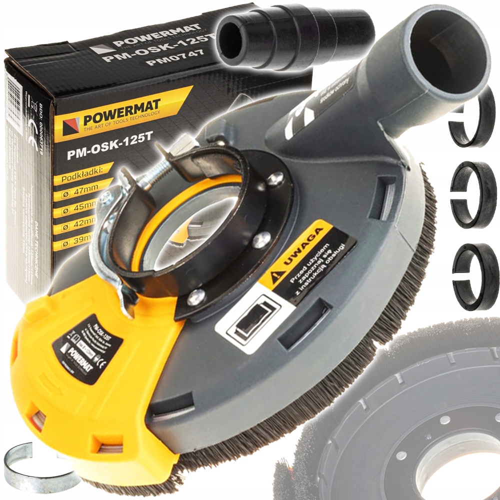 OSŁONA PRZECIWPYŁOWA ODSYSAJĄCA SZLIFIERKI 125MM